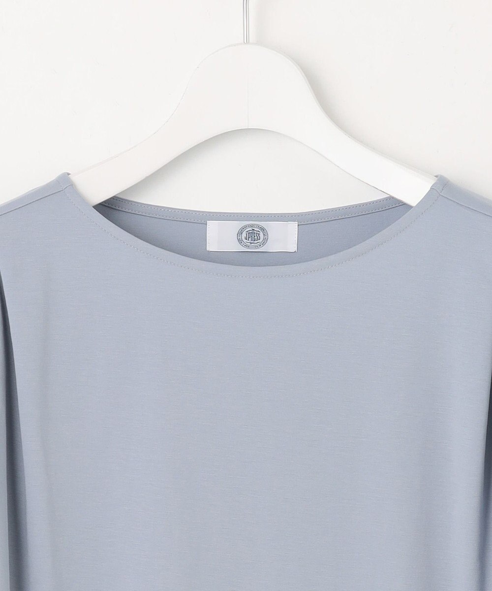 J.PRESS LADIES 【洗える・抗菌防臭・接触冷感・吸水速乾】ドライポンチ ボートネック カットソー 