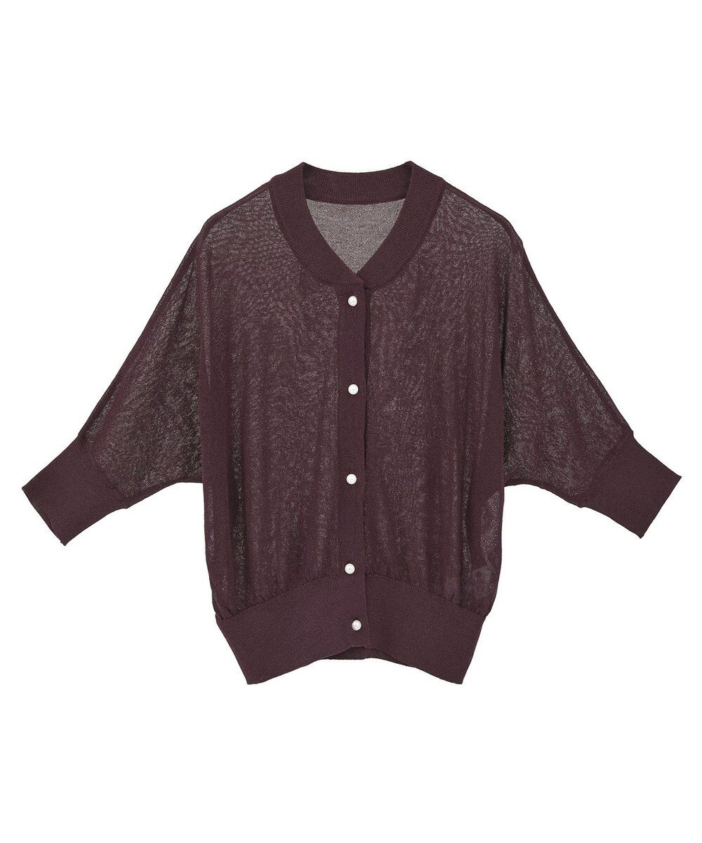 earth music&ecology 【接触冷感】シアードルマンカーディガン 