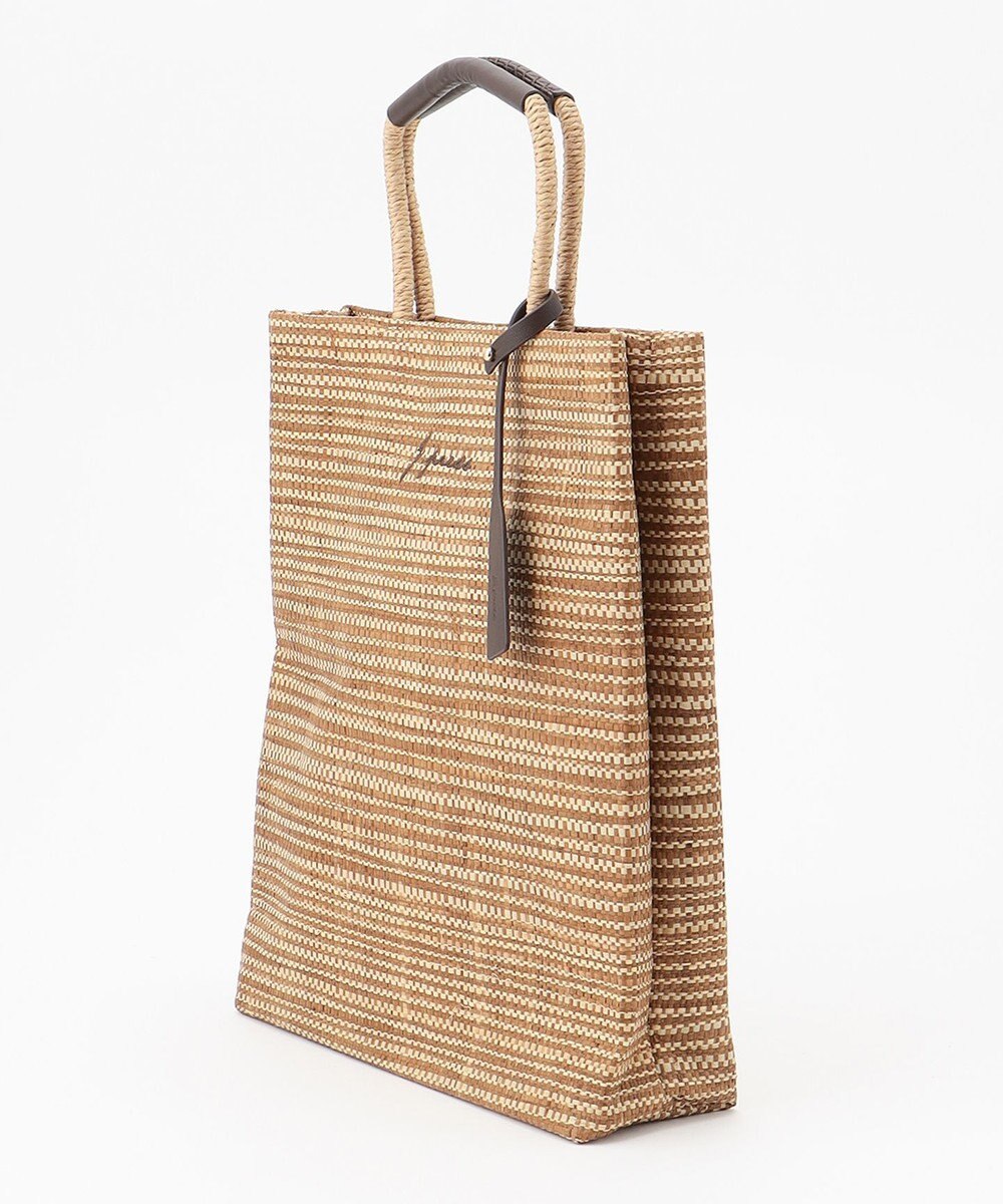 J.PRESS LADIES 【WEB限定・A4サイズ収納可】 マダガスカルラフィア トート バッグ 