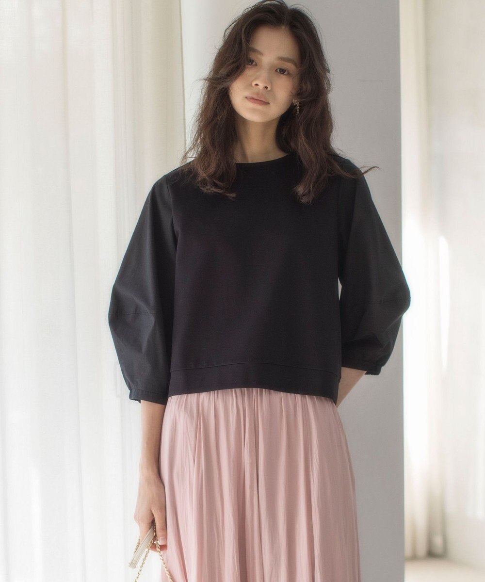 組曲 L 【WEB限定】ランタンスリーブミニ裏毛 プルオーバー 