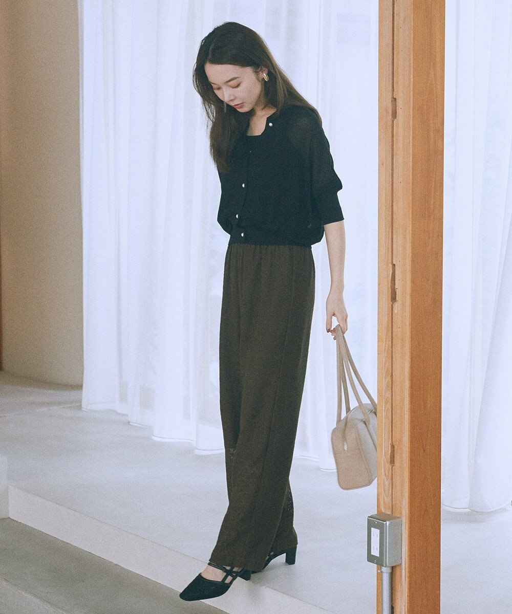 earth music&ecology 【接触冷感】シアードルマンカーディガン 