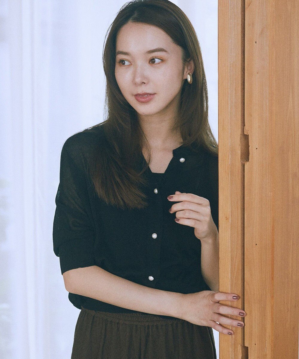 earth music&ecology 【接触冷感】シアードルマンカーディガン 