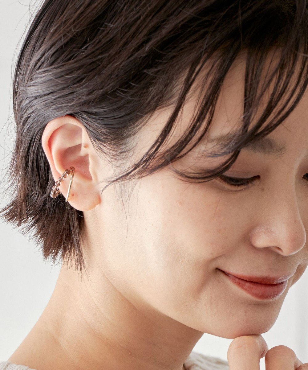 J.PRESS LADIES 【WEB限定】2way 天然石 イヤカフ リング 