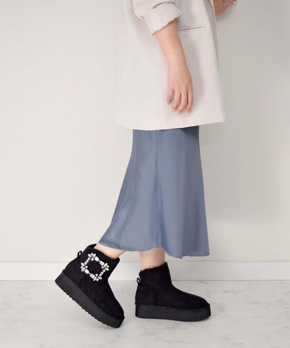 Bridget Birkin 【Bridget Birkin】バックルビジュームートンブーツ 