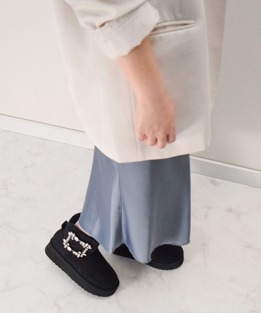 Bridget Birkin 【Bridget Birkin】バックルビジュームートンブーツ 