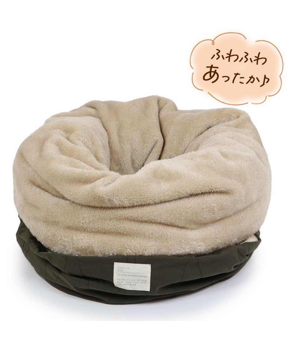 PET PARADISE ペットパラダイス 遠赤外線 寝袋  筒型《オニオン柄》 L 