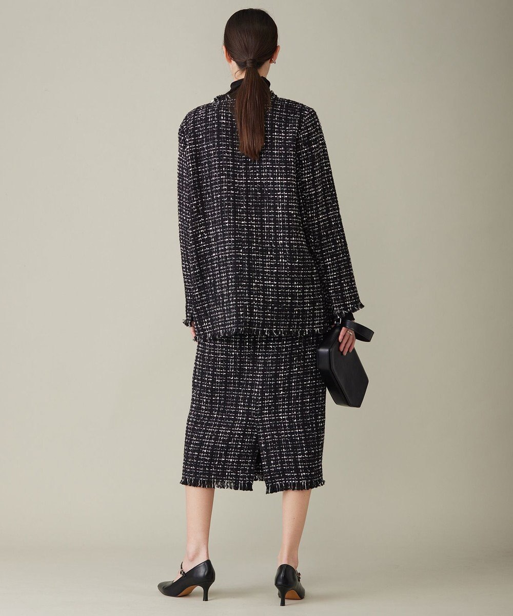 ICB 【セットアップ着用可能】ロービングツイード ノーカラージャケット 