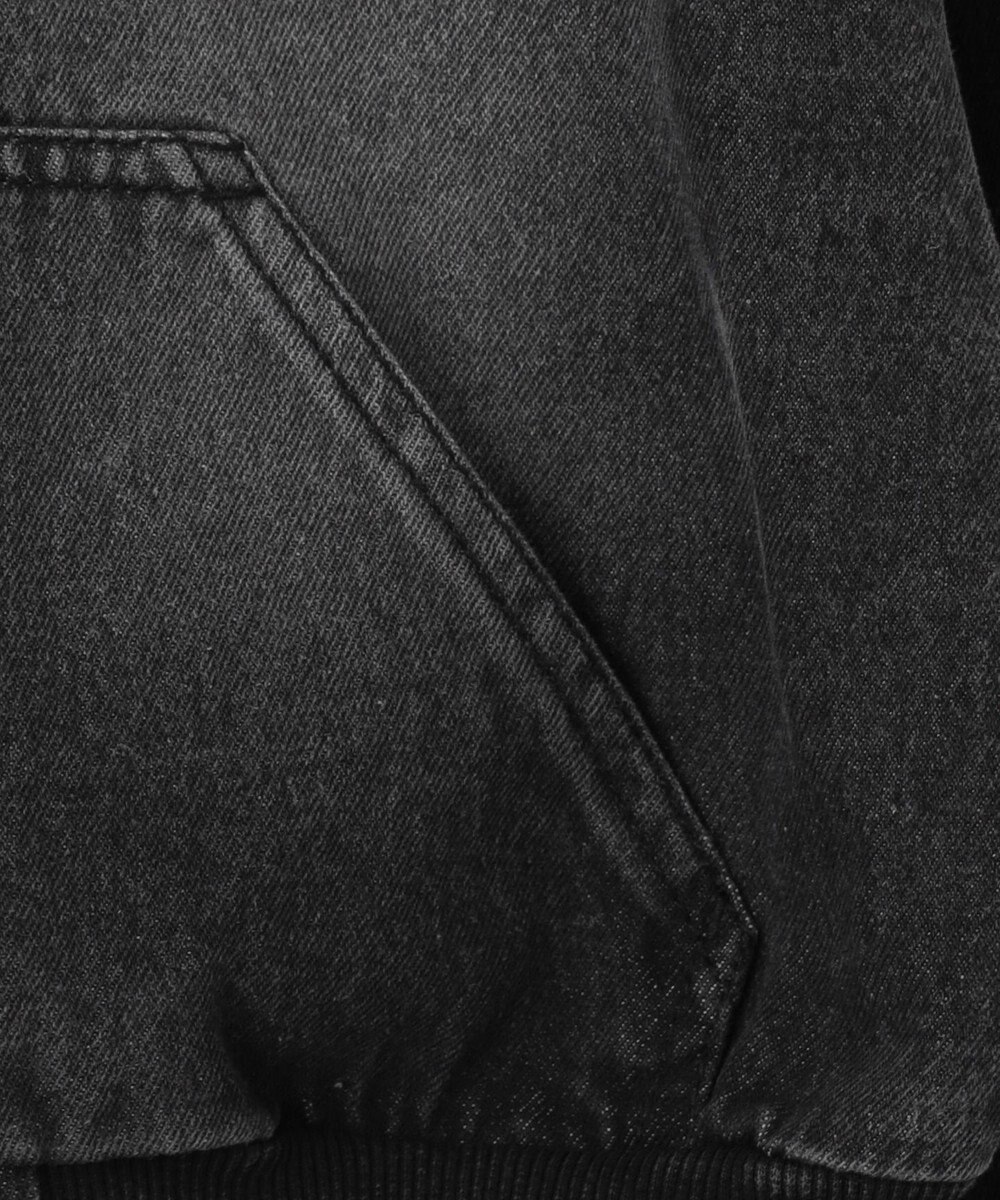 WEGO ヴィンテージウォッシュショートフードブルゾン 