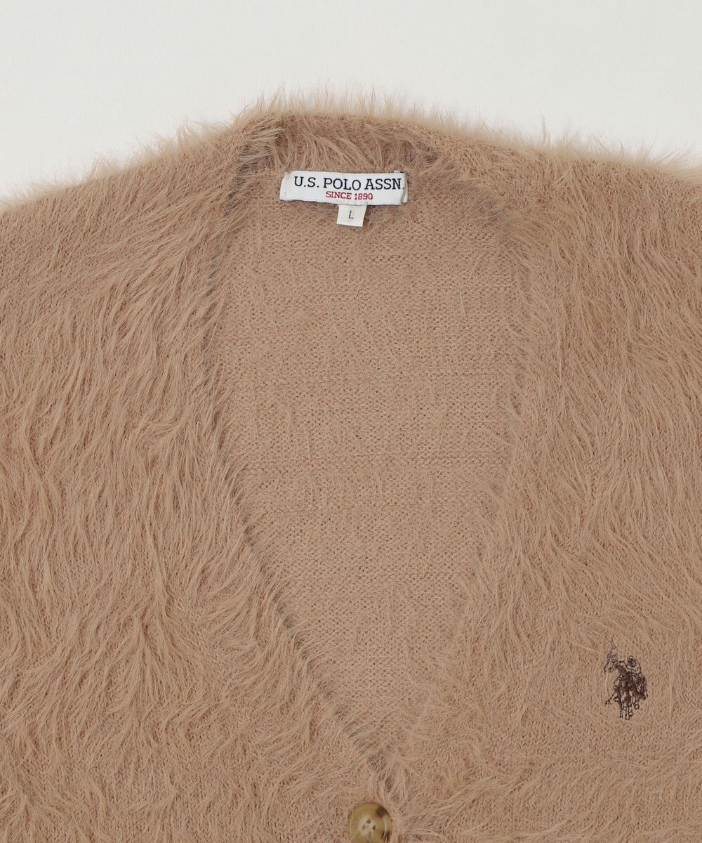 WEGO 【25年秋冬新作/WEB限定】別注USPOLOシャギーニットカーデ 