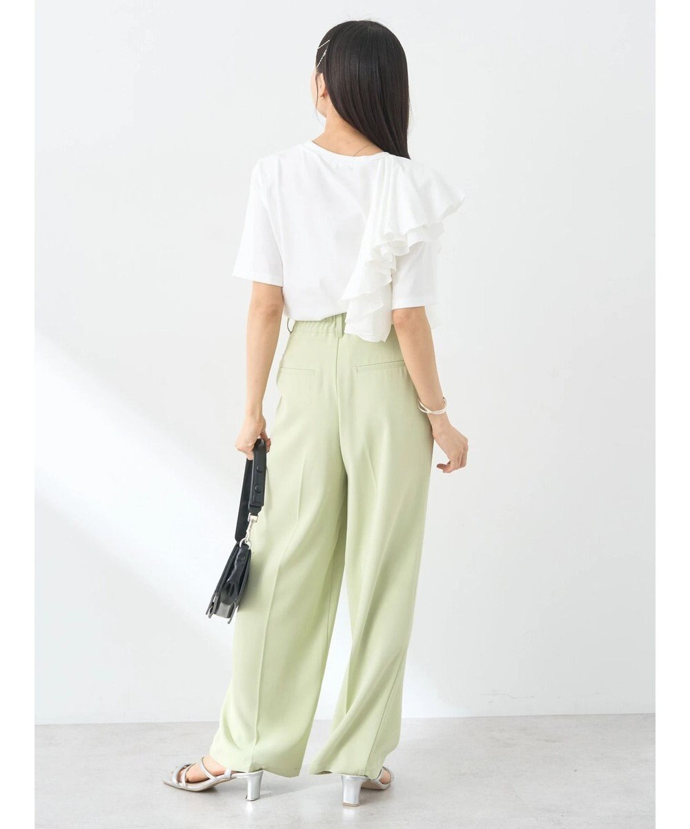 earth music&ecology アシメフリルプルオーバー 