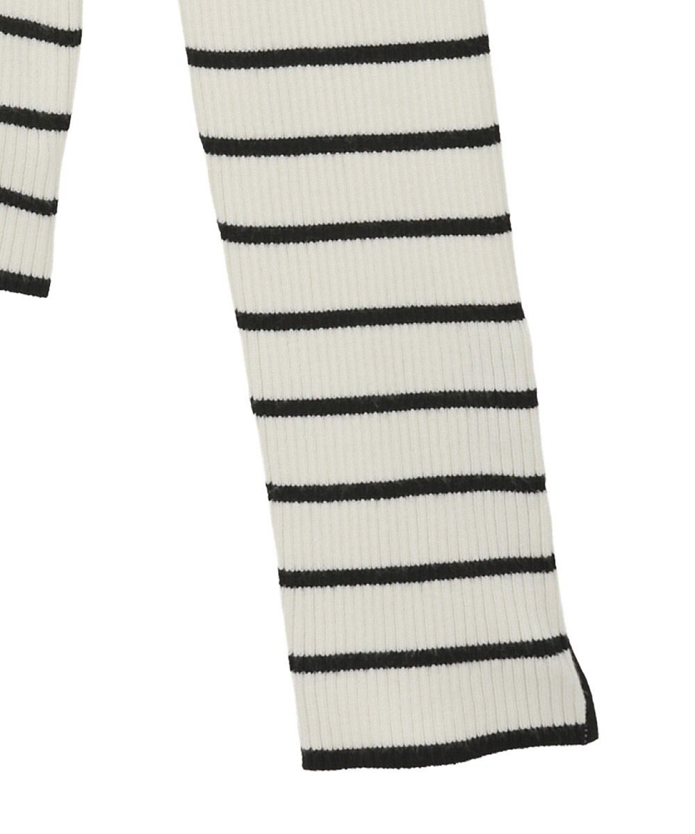 Green Parks 袖口金釦リブニットプルオーバー 