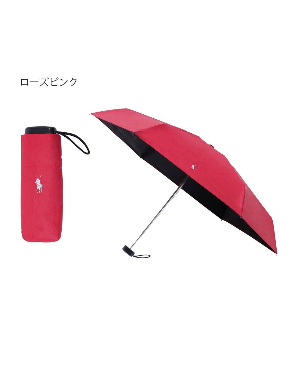 MOONBAT 【WEB限定セット/UV遮蔽率100％】POLO RALPH LAUREN （ポロ ラルフローレン）サコッシュ付き 晴雨兼用 折りたたみ傘 ポロポニー 