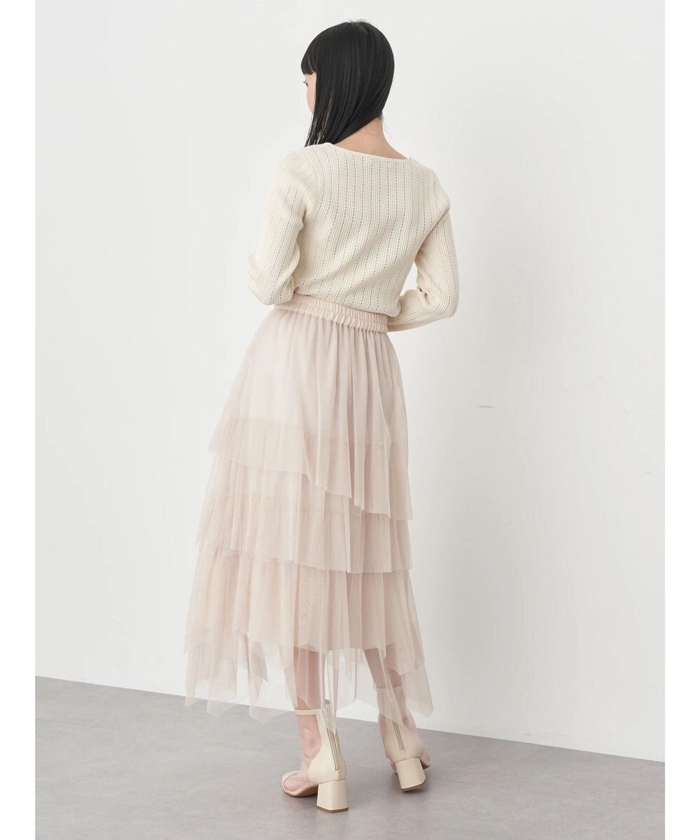 earth music&ecology ランダムリブパールニットプルオーバー 