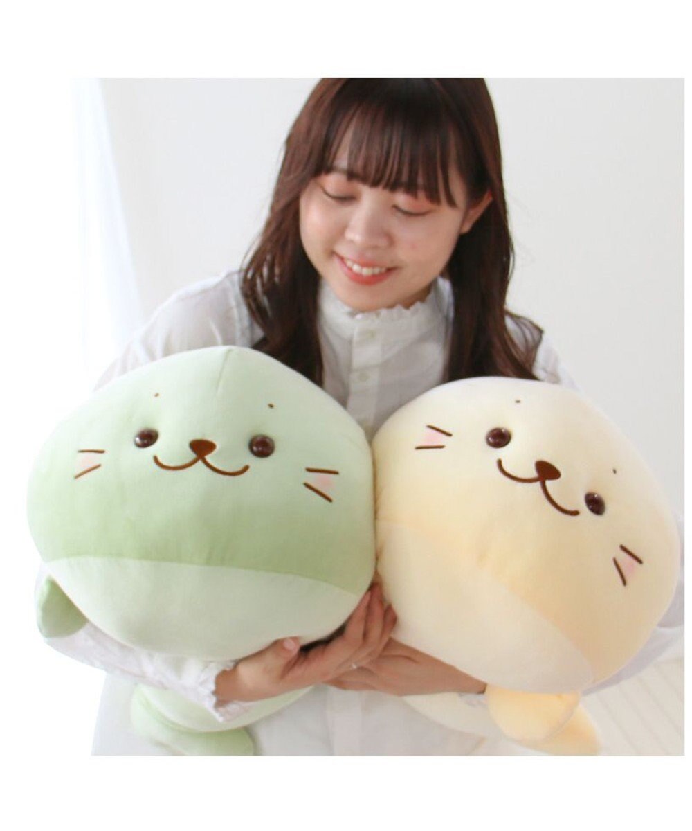 Mother garden しろたん ふわもち 抱き枕  55cm みるくカラー 《ソーダみるく》 単品 