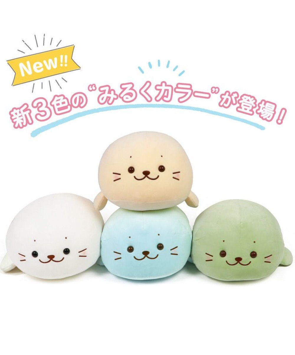 Mother garden しろたん ふわもち 抱き枕  55cm みるくカラー 《ソーダみるく》 単品 