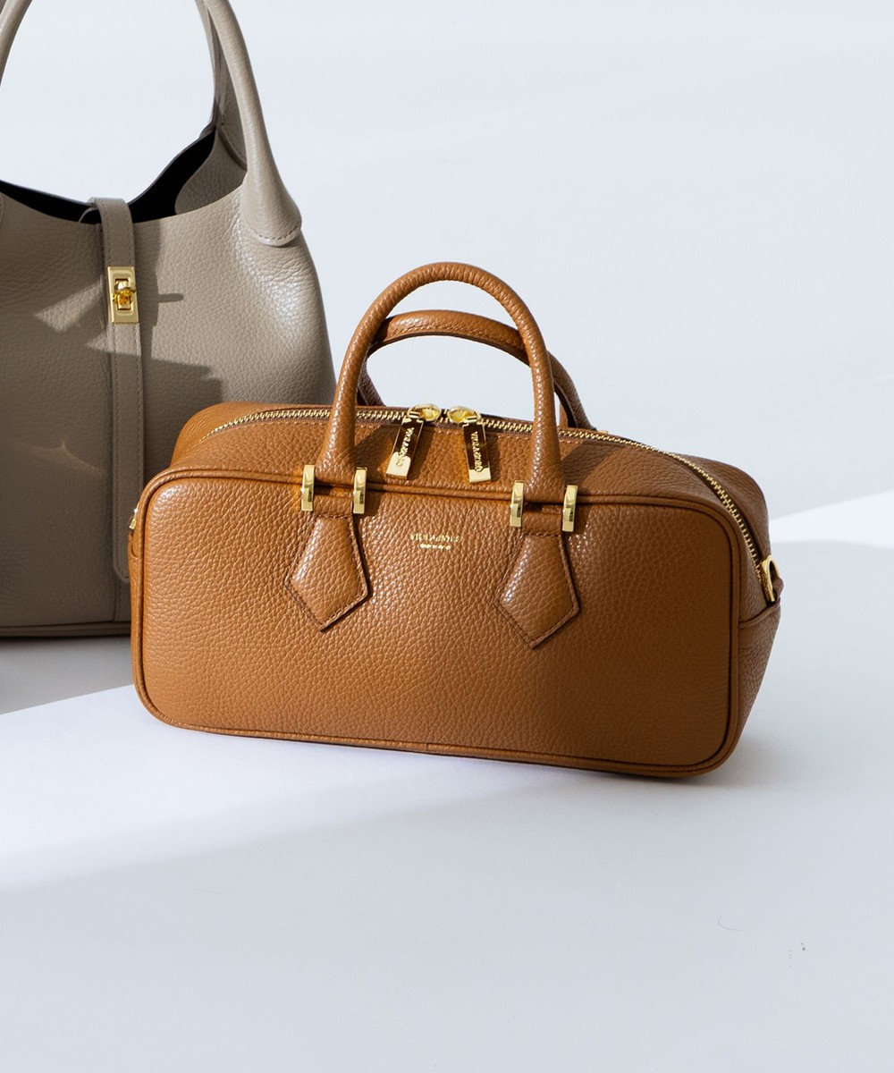 23区 【先行予約】VIOLAd'ORO シュリンクレザー 2WAY スクエア ボストンバッグ 