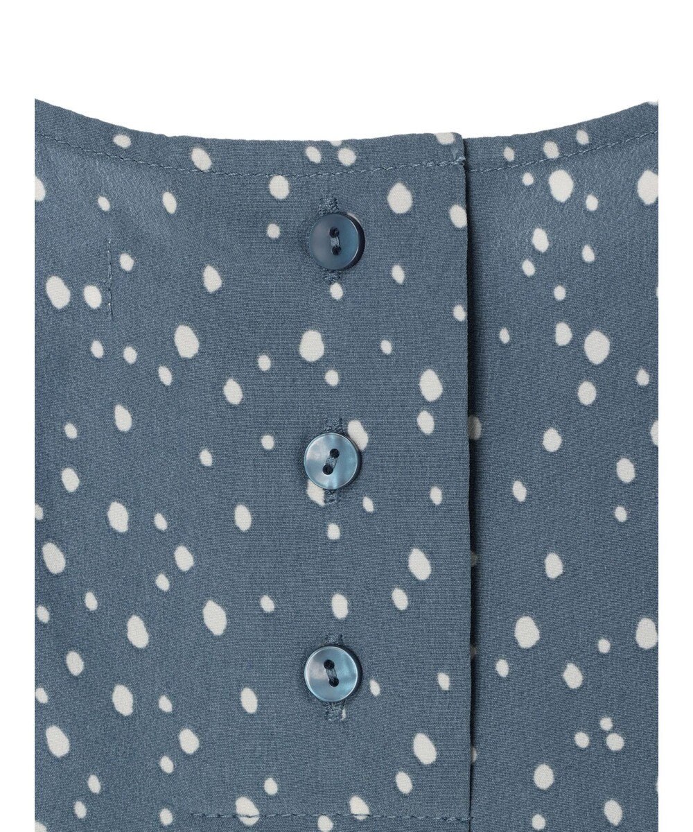 Green Parks 異素材ドットブラウス 