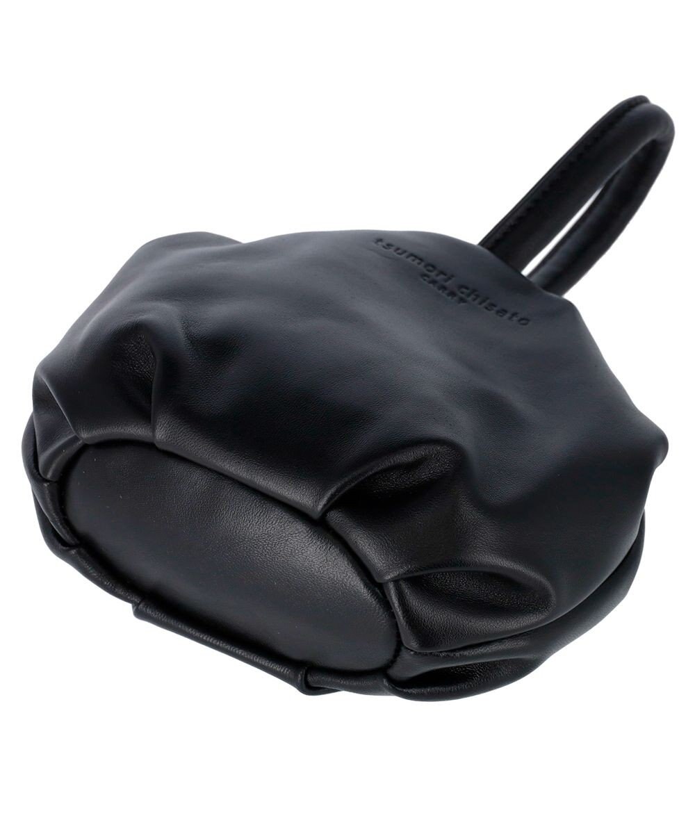 tsumori chisato CARRY ラムギャザー ワンハンドル 手提げ ハンドバッグ 