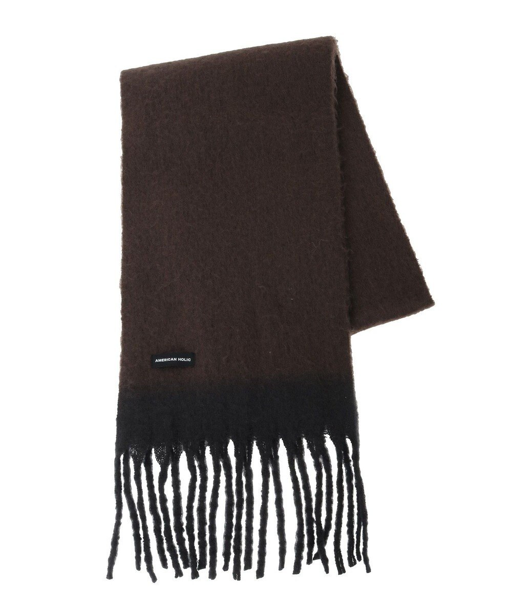AMERICAN HOLIC バイカラーシャギーマフラー 