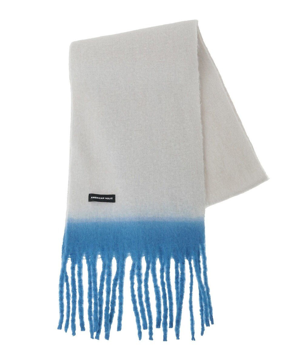 AMERICAN HOLIC バイカラーシャギーマフラー 