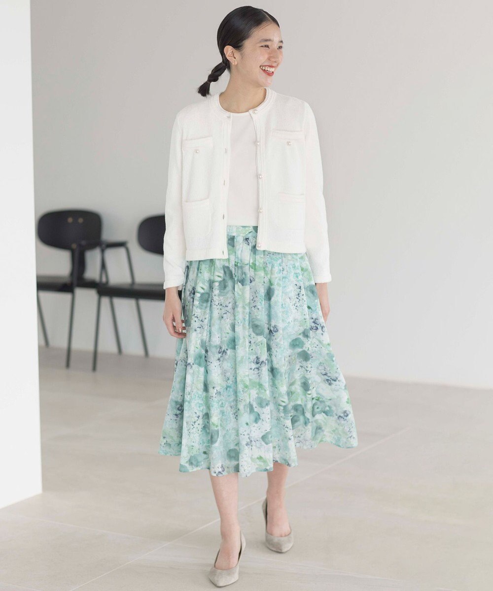 組曲 ミニブークレーツイードニットジャケット 