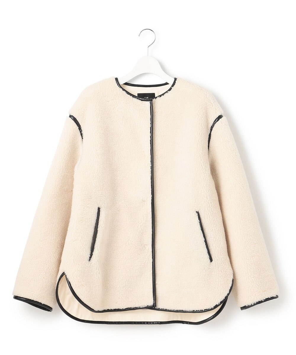 23区 L 【洗える】テディボア ブルゾン 