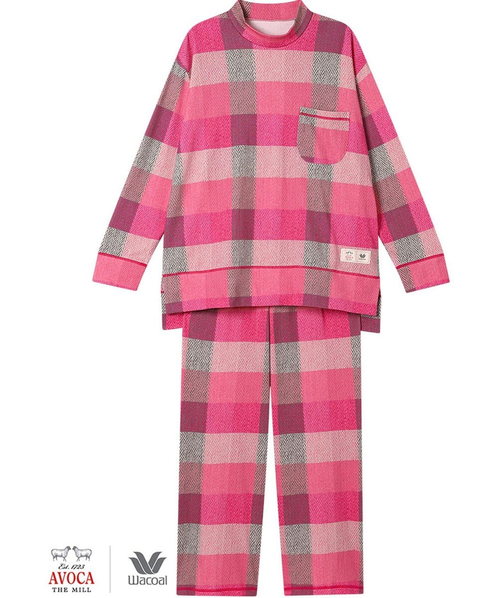 WACOAL パジャマ 【AVOCA×ワコール】 長袖 長ズボン 綿混(本体) レディース BDW747 /ワコール 