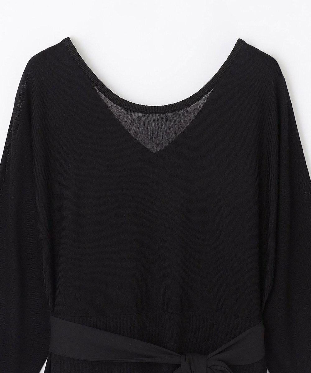 GRACE CONTINENTAL ニットブラックドレス 