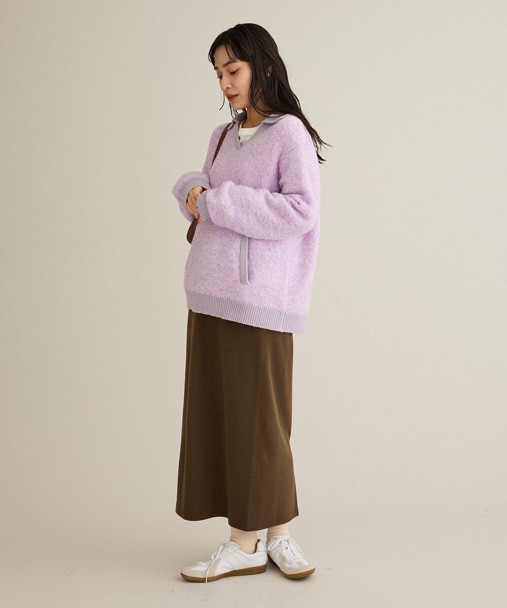 CRAFT STANDARD BOUTIQUE 配色Vネックニットプルオーバー 