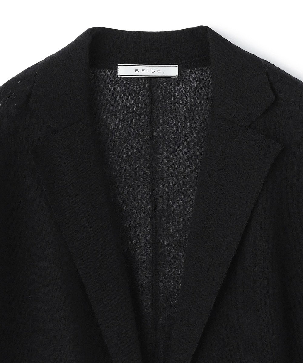 BEIGE， PYRRHOT / シアーコンビ ニットジャケット 