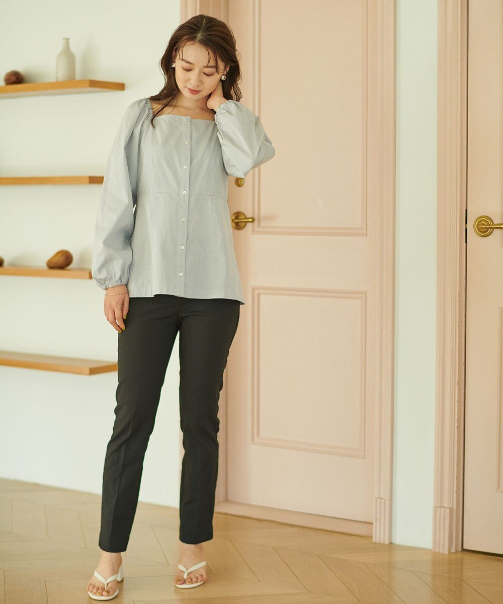 #Newans 【ANSWER for ほど甘トレンド】スクエアネックペプラムブラウス 