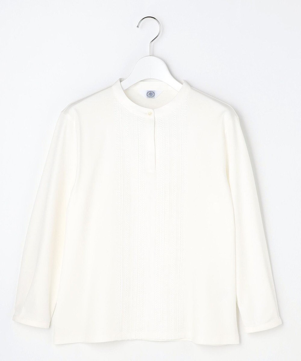 J.PRESS LADIES S レースコンビ ボウタイ カットソー 