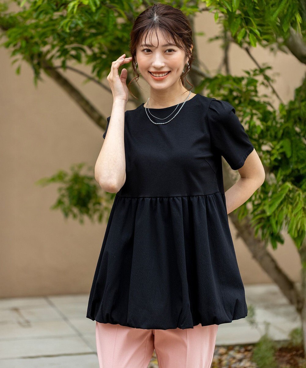 ANY SIS 【洗える】コンビネーションペプラム チュニック 