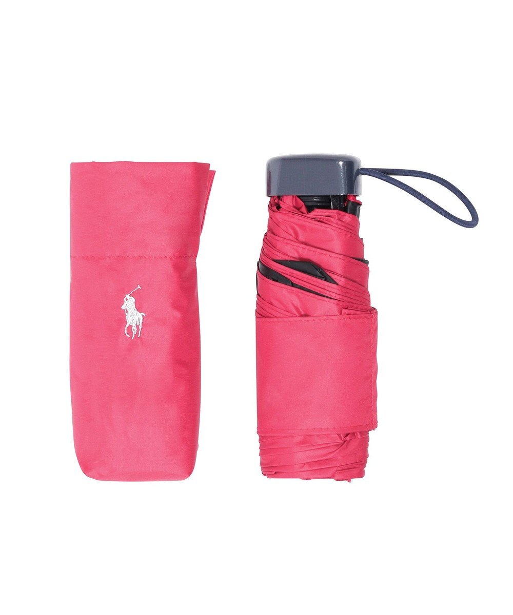 MOONBAT 【WEB限定セット/UV遮蔽率100％】POLO RALPH LAUREN （ポロ ラルフローレン）サコッシュ付き 晴雨兼用 折りたたみ傘 ポロポニー 