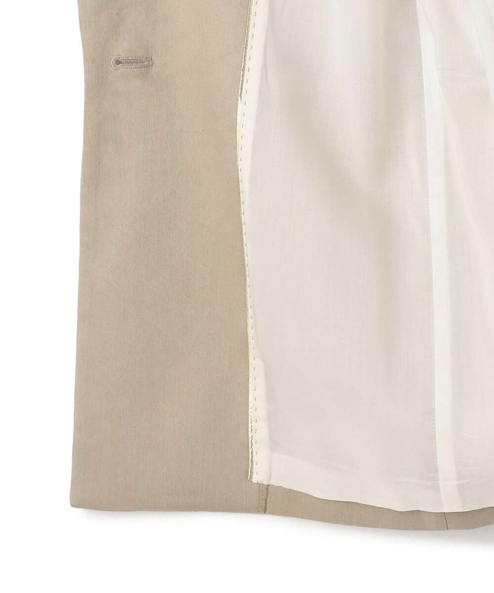 BEIGE， MICA / リネンブレンドテーラードジャケット 