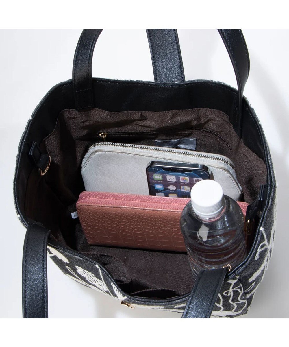 UNBILLION cachecache 花刺繍トートバッグM 