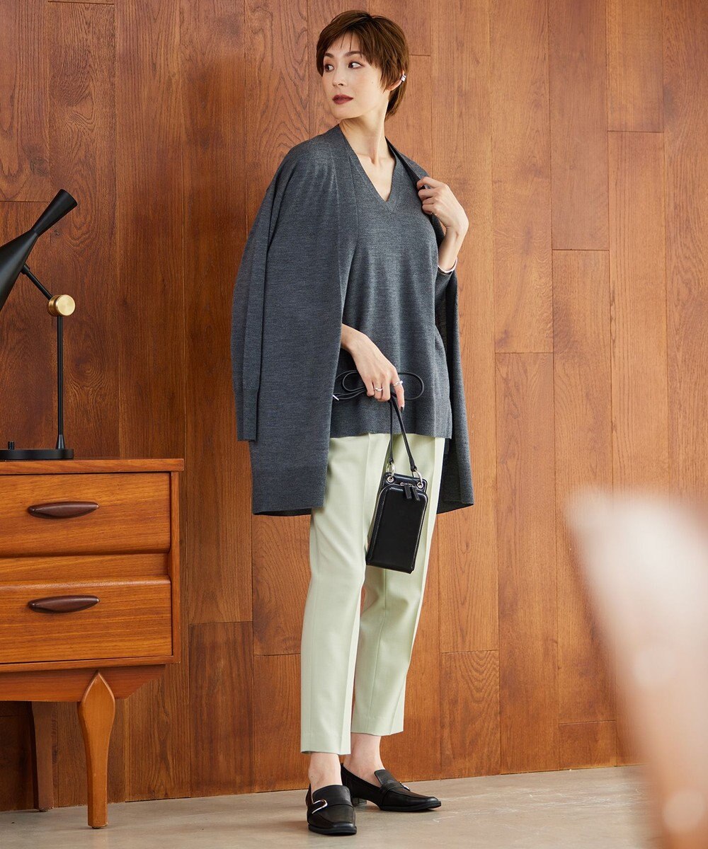 ICB 【洗える】コンパクトウール カーディガン 