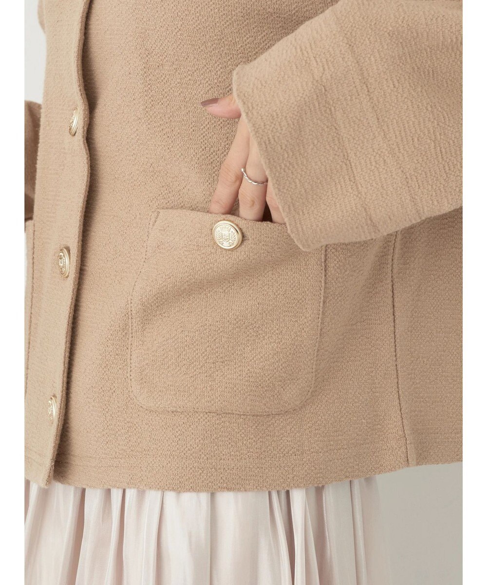 earth music&ecology 金釦スラブカーディガン 