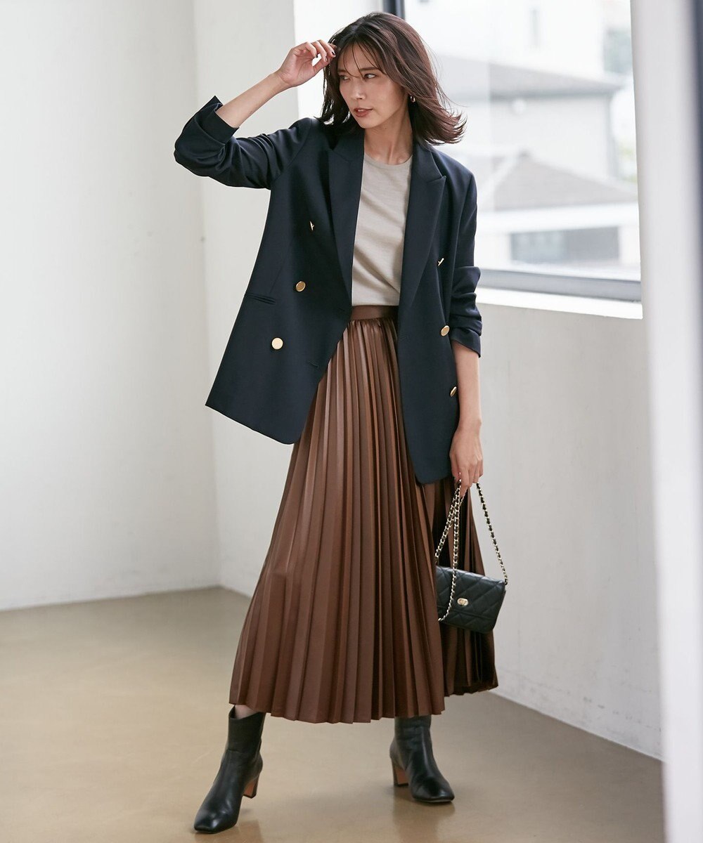 23区 【アンサンブル対応】サステナブルウール 半袖 ニット 