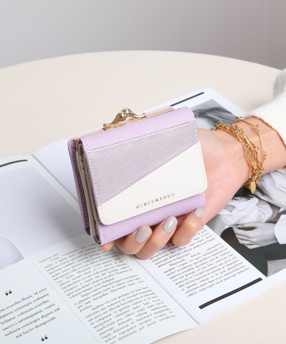 style code 【MERCURYDUO/マーキュリーデュオ】ダイアナ　トリコカラー口金ミニ財布 