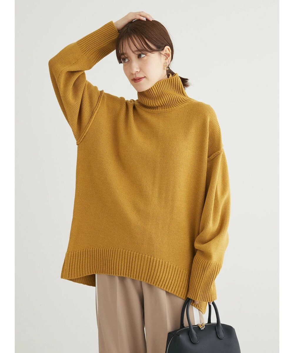 Green Parks ・Ｐｅｔｉｔ　Ｆｌｅｕｒ　タートルバックスリットニット 