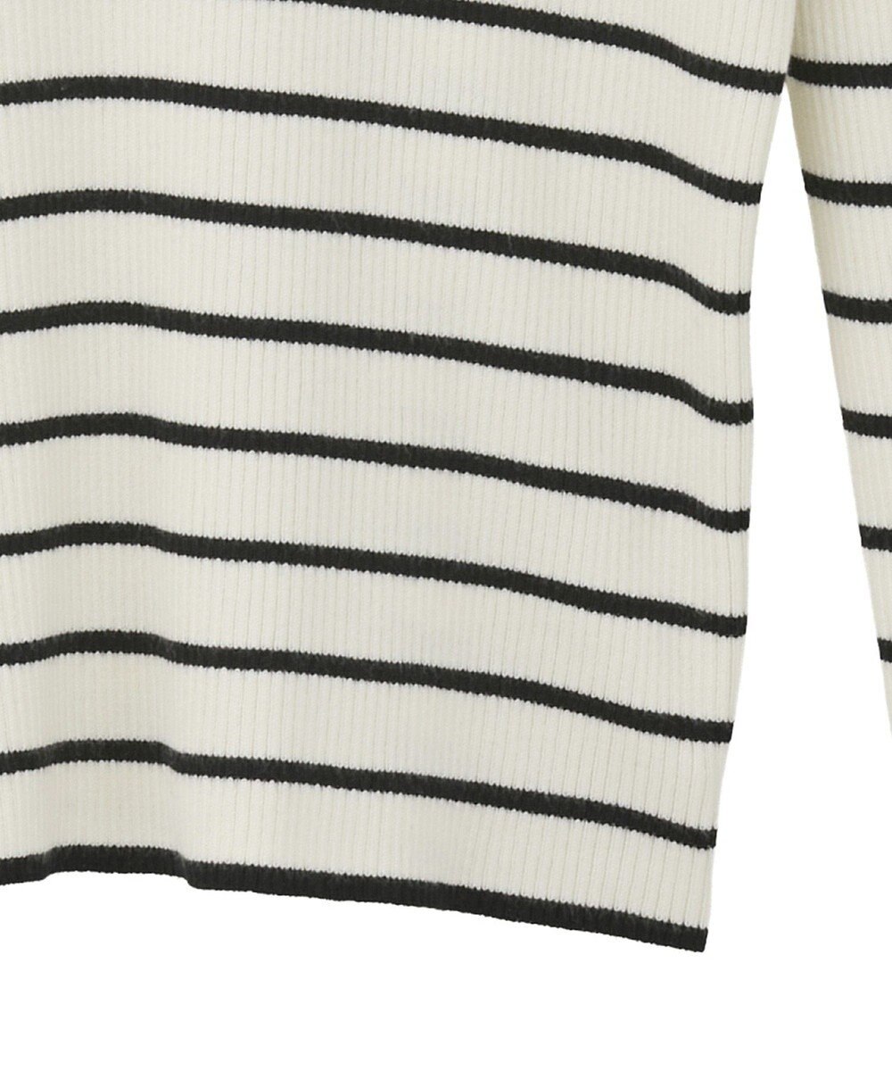 Green Parks 袖口金釦リブニットプルオーバー 