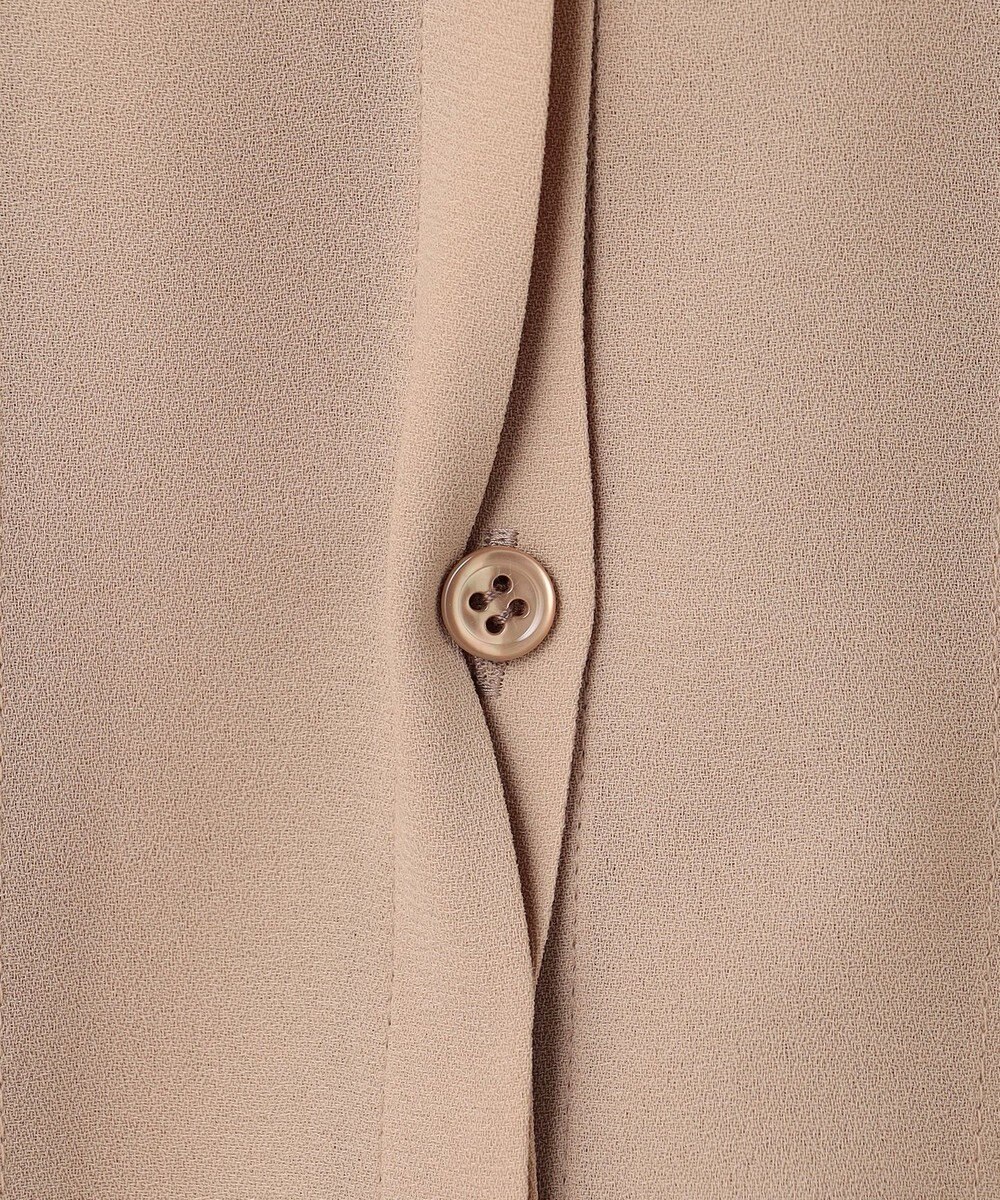 BEIGE， 【洗える】STOW / フロントタックブラウス 