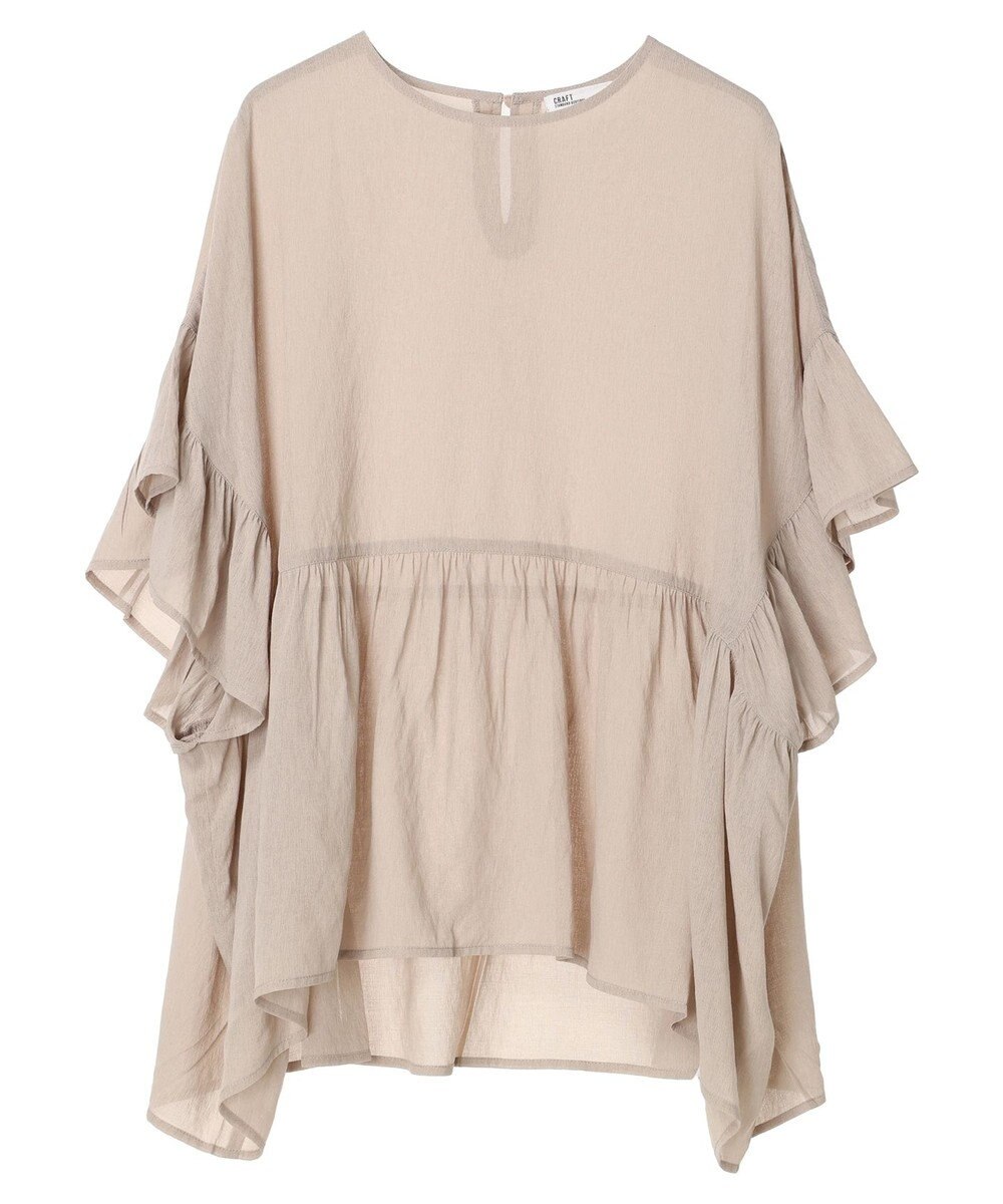 CRAFT STANDARD BOUTIQUE ウ゛ィンテージボイルティアード切替ブラウス 