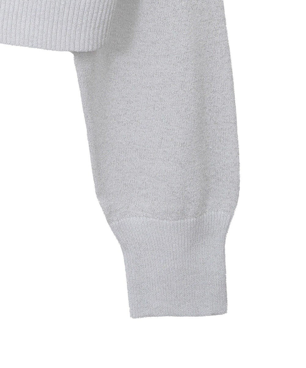 earth music&ecology シアーラメＶネックカーディガン 