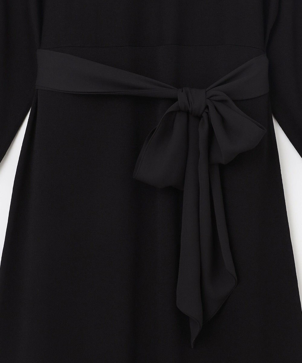 GRACE CONTINENTAL ニットブラックドレス 