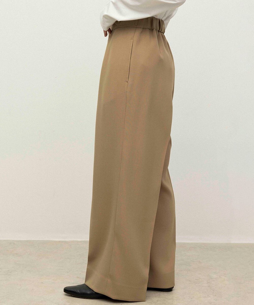 NAVE 【ReNAVE】ウォッシャブルツイル ワイドタックパンツ 