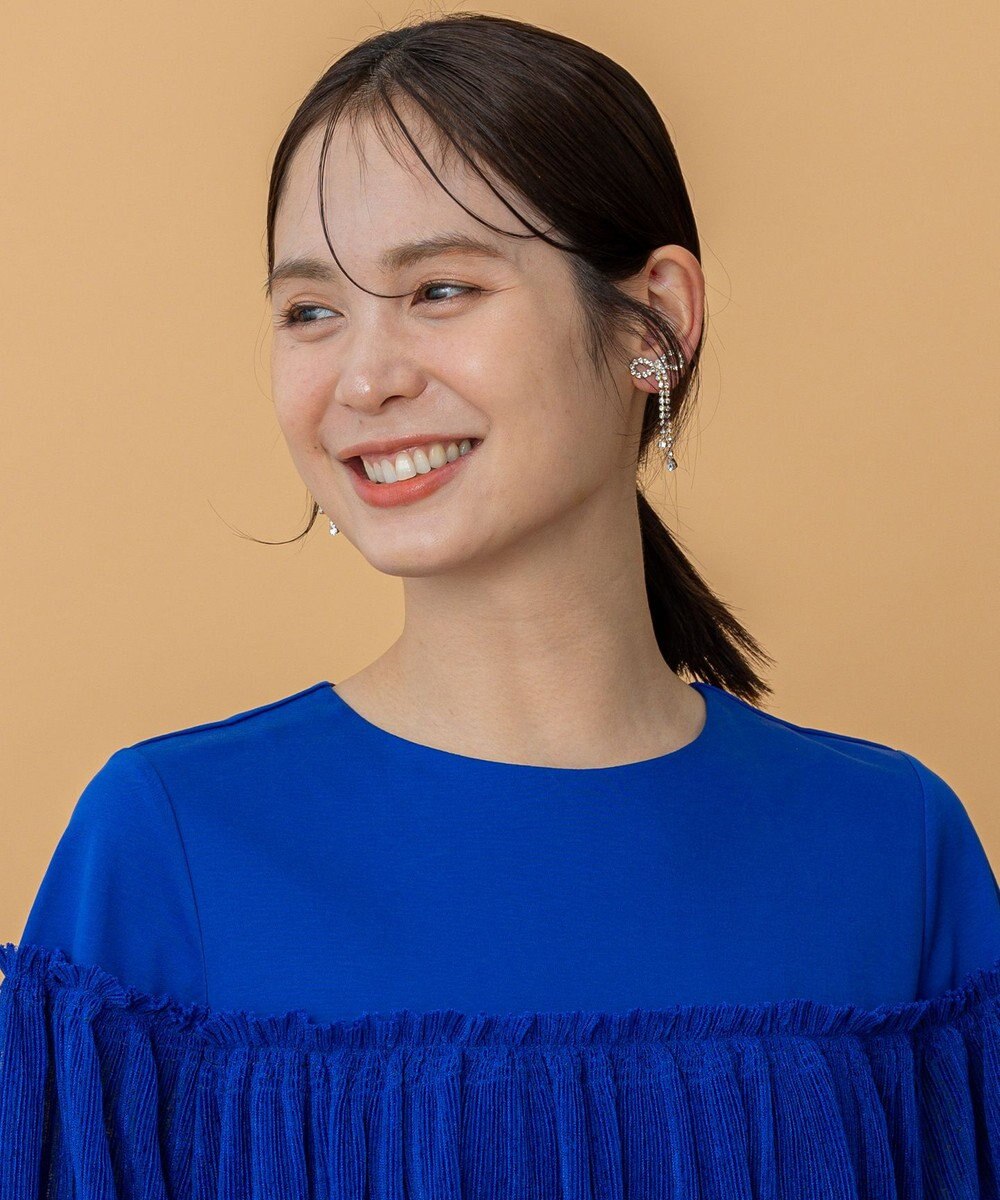 組曲 【好評につき追加販売】ダイヤレーンリボンイヤリング 