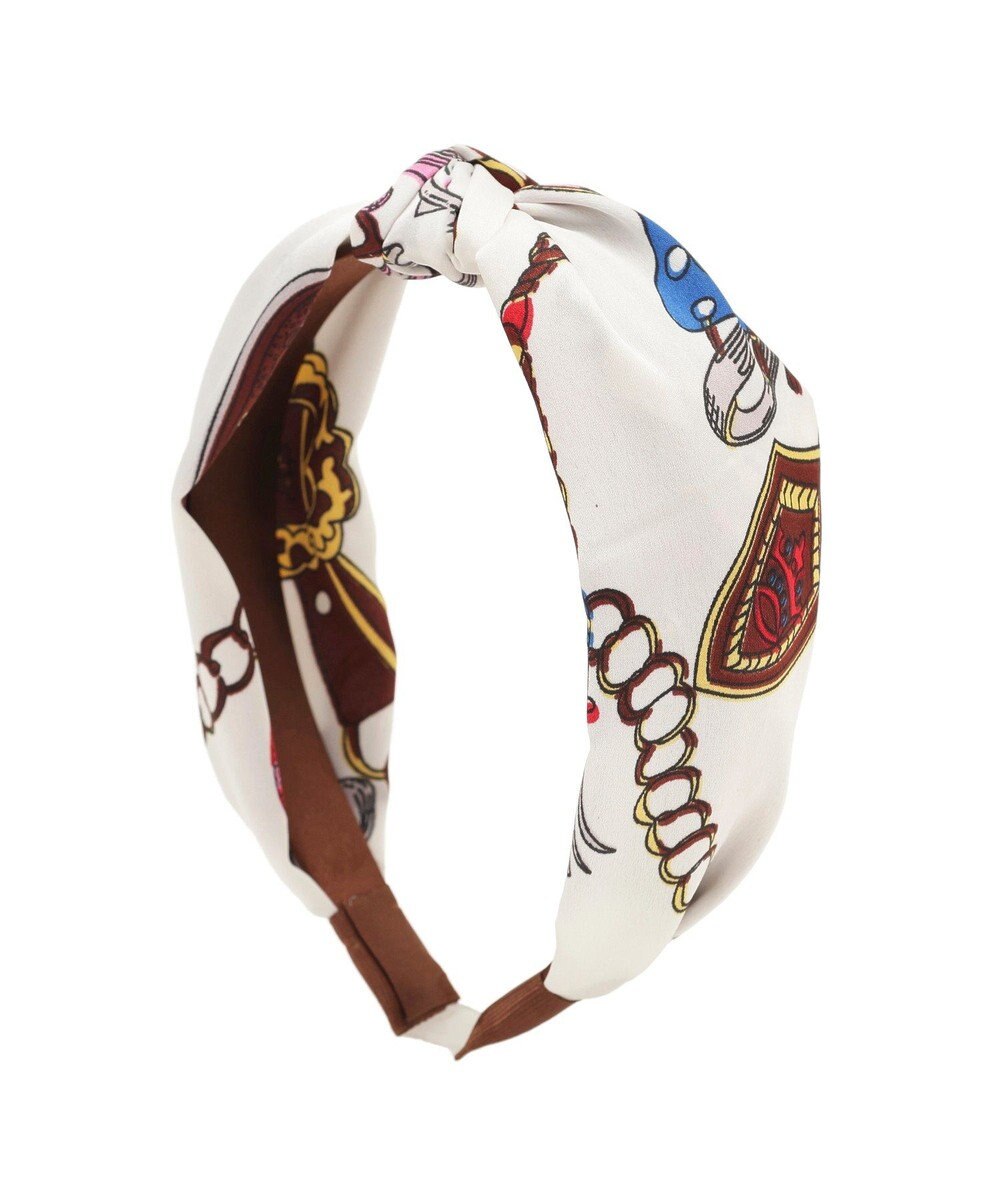 earth music&ecology スカーフ柄カチューシャ 