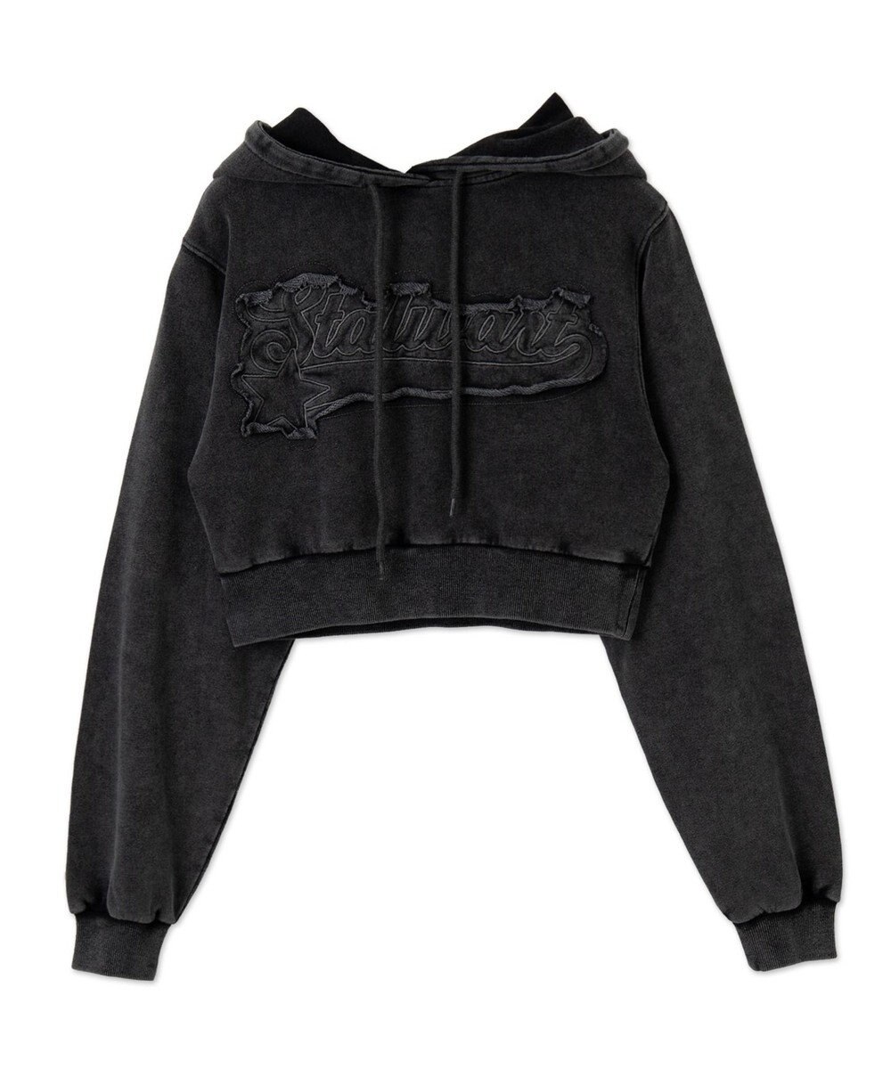 WEGO ロゴアシッドウォッシュパーカー 